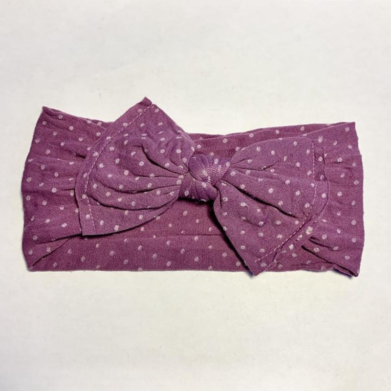 Sugar + Maple Baby Classic Bow Headband Dots