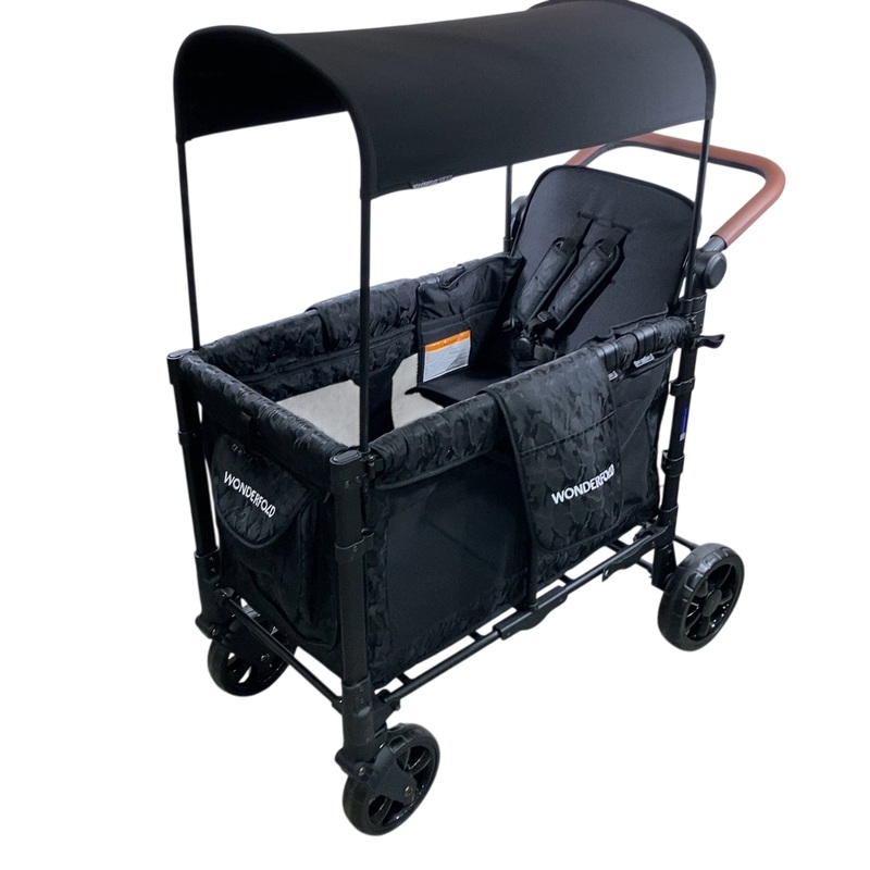 Wonderfold W2 Luxe Multifunctional Double Stroller Wagon, 2023, Elite Black Camo