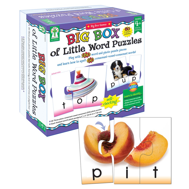 Big Box of Little Word Puzzles Puzzle Grade Preschool-2