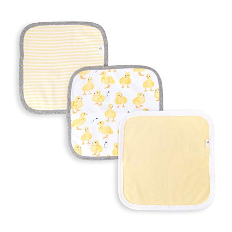 Burt’s Bees Baby Washcloths 3 Pack, Little Ducks