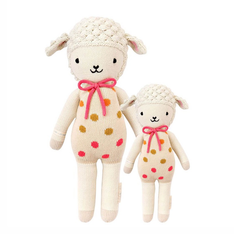 Hand Knit Doll Lucy The Lamb