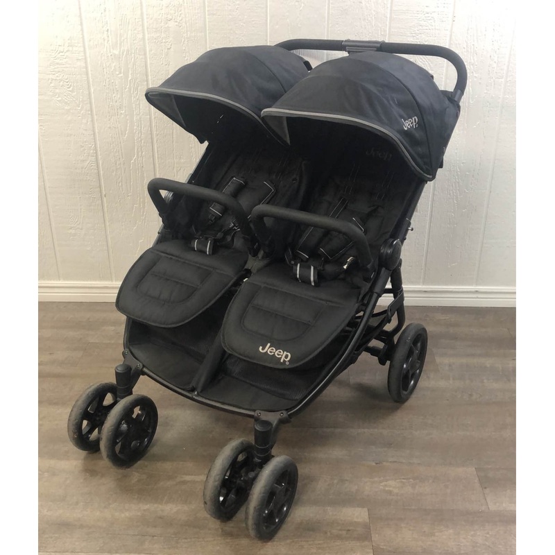 Jeep Destination Ultralight Side x Side Double Stroller, 2021, Midnight