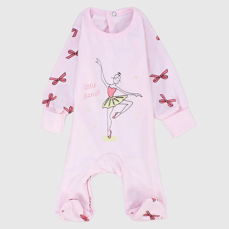 “Little Dancer” Long-Sleeved Baby Footie