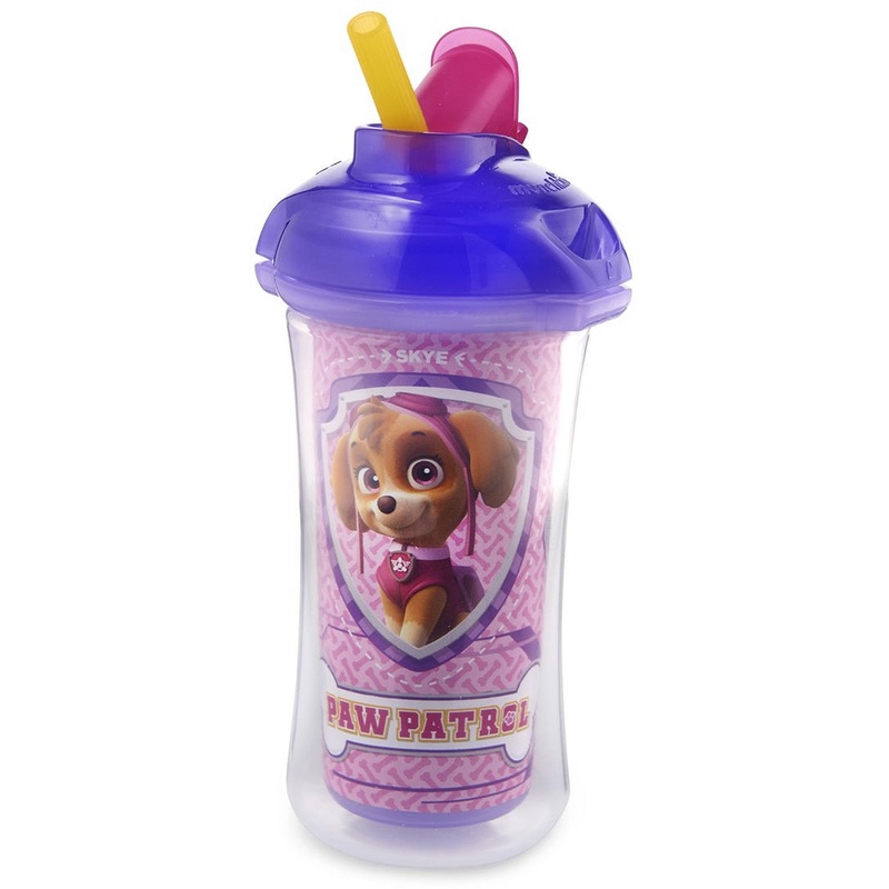 Munchkin PAW Patrol Click Lock Insulated Straw Cup, 9oz – Purple