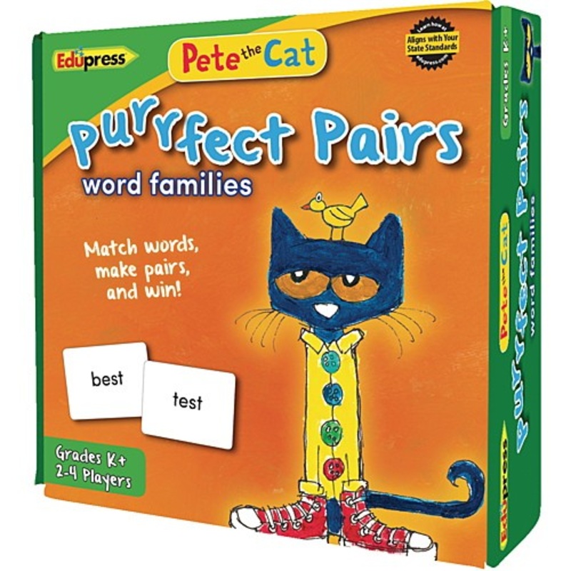 Pete the Cat Purrfect Pairs Games – Word Families
