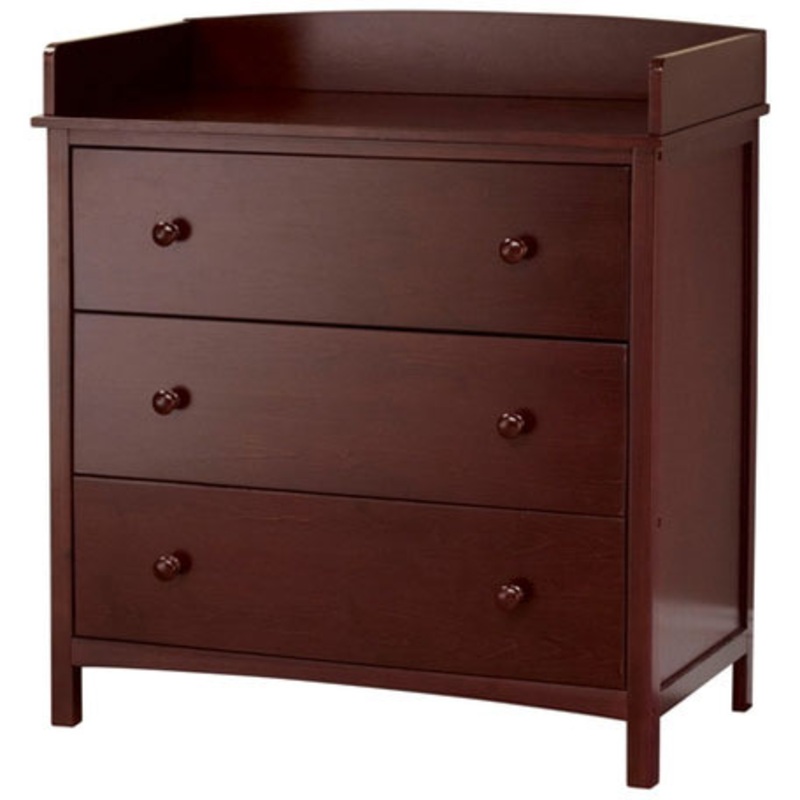 SB2 Simple 3 Drawer Dresser in Espresso