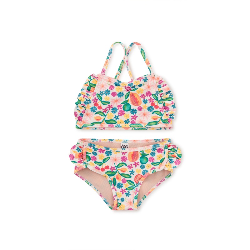 Tea Collection Ruffle Two-Piece Swim Set