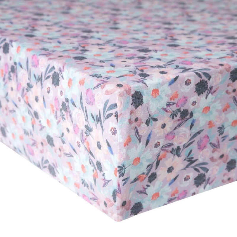 Copper Pearl Premium Knit Fitted Crib Sheet | Morgan