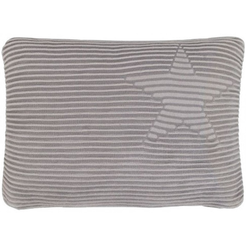 Lorena Canals Hippy Stars Cushion – Stars Grey (9″ x 1’2″)