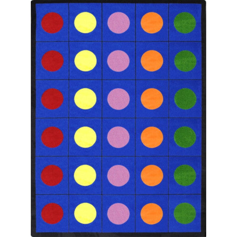 Lots of Dots Rug, 7’8″ x 10’9″ (30 dots), Primary