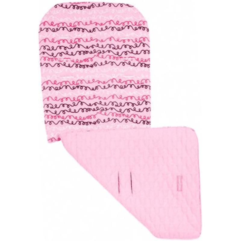 Maclaren Reversible Seat Liner Scribbles Pink/Raspberry