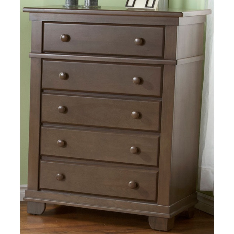 Pali Torino Series 5 Drawer Dresser in Slate