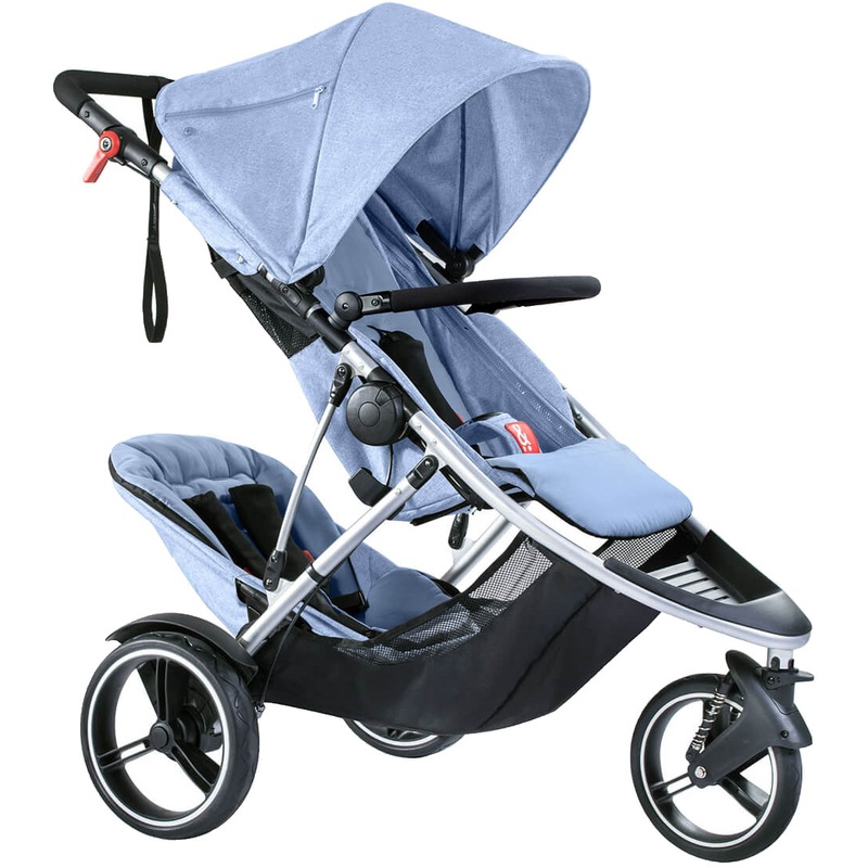 Phil & Teds Dash Double Stroller – Blue