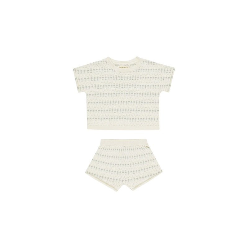 Quincy Mae Relaxed Summer Knit Set – Ivory