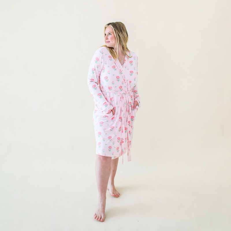 Women’s Lounge Robe in Sakura Peony