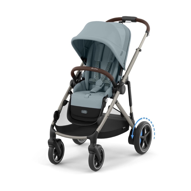 Cybex eGazelle S Stroller – Stormy Blue/Taupe
