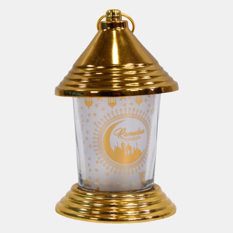 Golden Frosted Ramadan Lantern