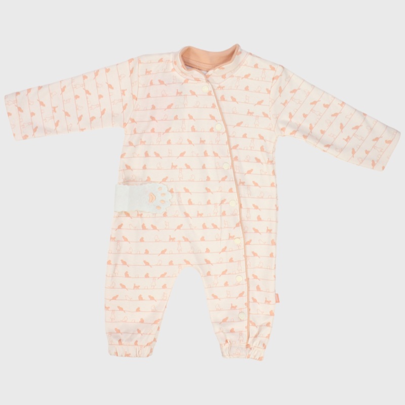 Little Kittens Long-Sleeved Footless Onesie