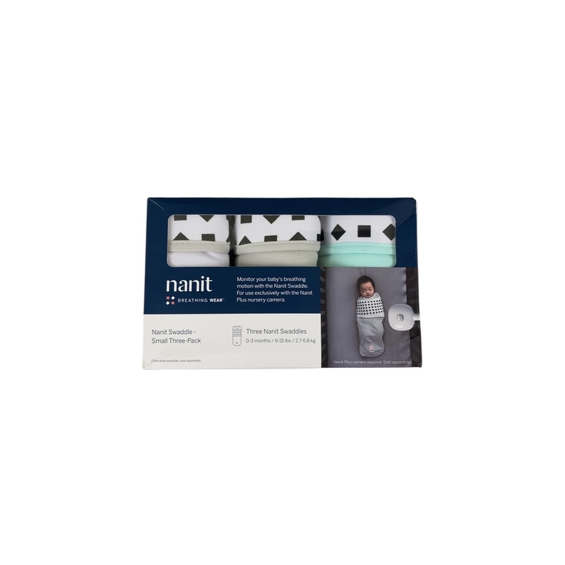 Nanit Breathing Wear Swaddle 3 Pack, 0-3 Months