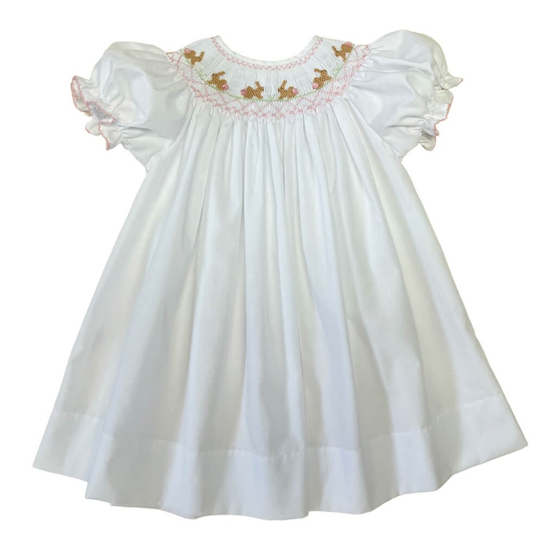 Emma Smocked Bishop Dress – Bunny