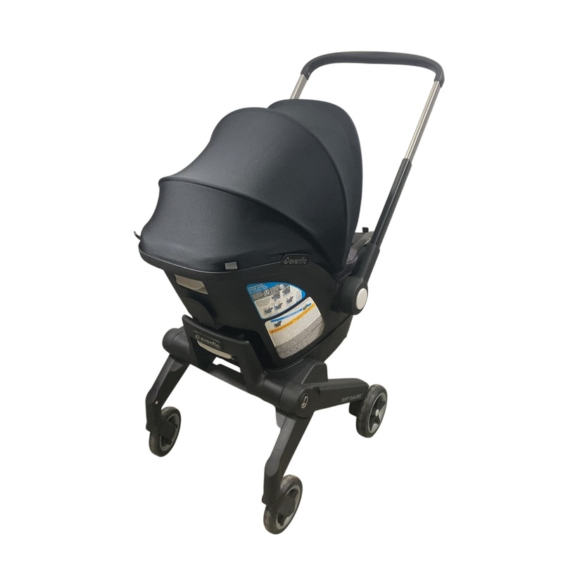 Evenflo Shyft Dual Ride Infant Car Seat Stroller Combo, 2024, Boone Gray