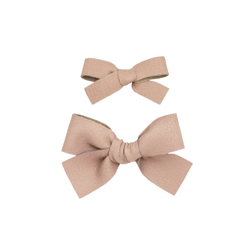Leather – Primrose Bow Clip