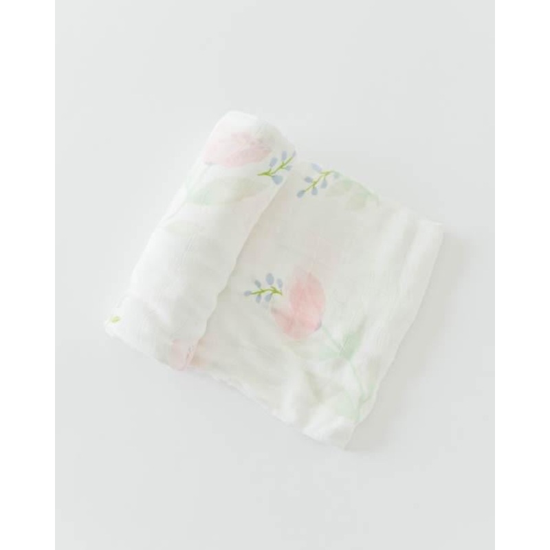 Little Unicorn Deluxe Muslin Single Swaddle – Pink Peony
