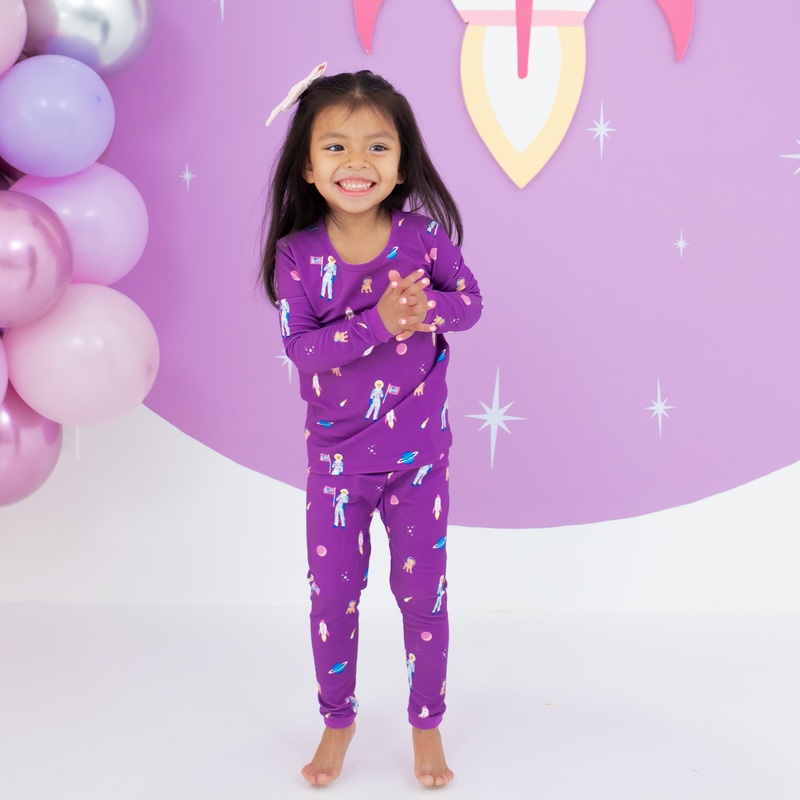 Long Sleeve Pajamas in Barbie Astronaut