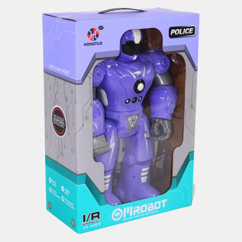 Police Robot Action Figure – Purple