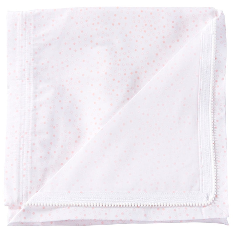 QuickZip Crib Zipper Sheet – Pink Dot