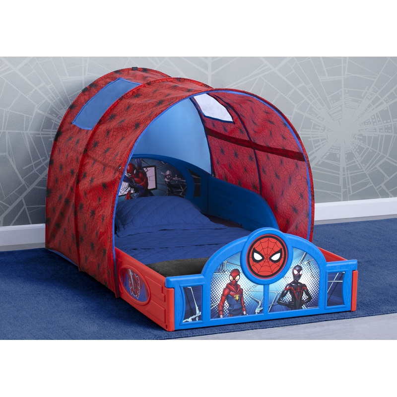 Spider-Man Sleep and Play Toddler Bed with Tent