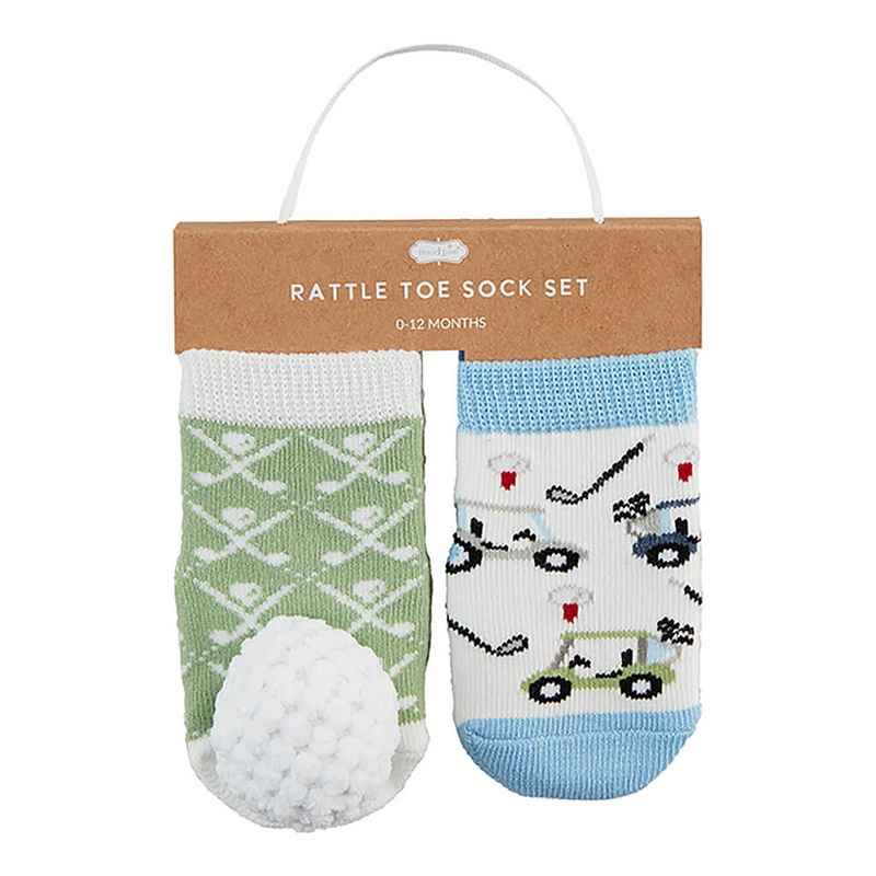 Golf Ball Rattle Toe Sock Set