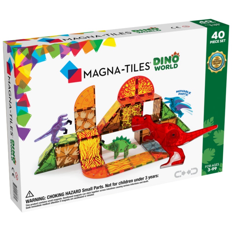 Magna-Tiles Dino World 40-Piece Set