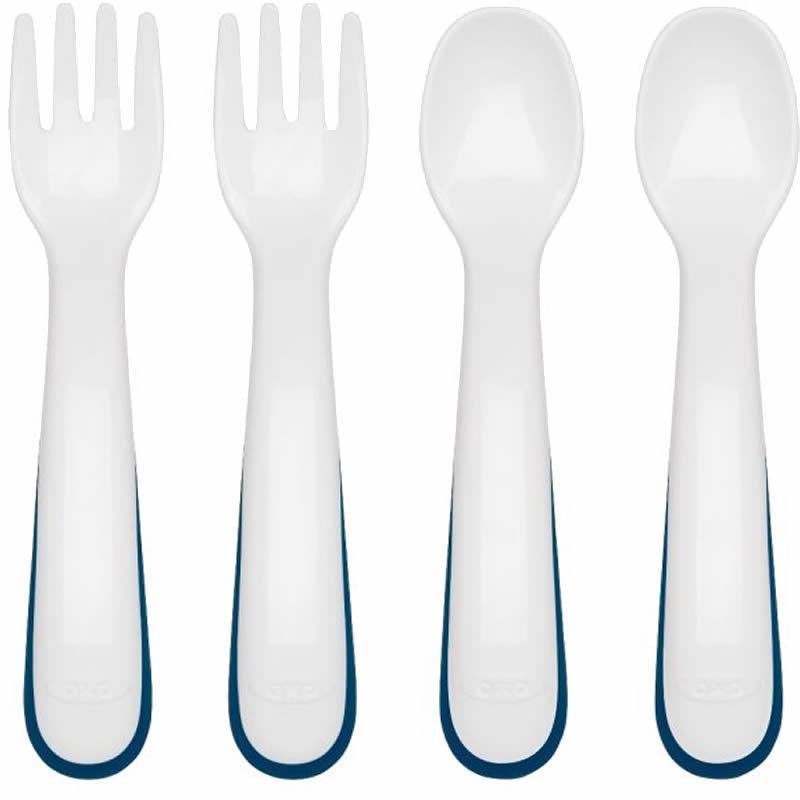 OXO Tot Plastic Fork & Spoon Multipack – Navy