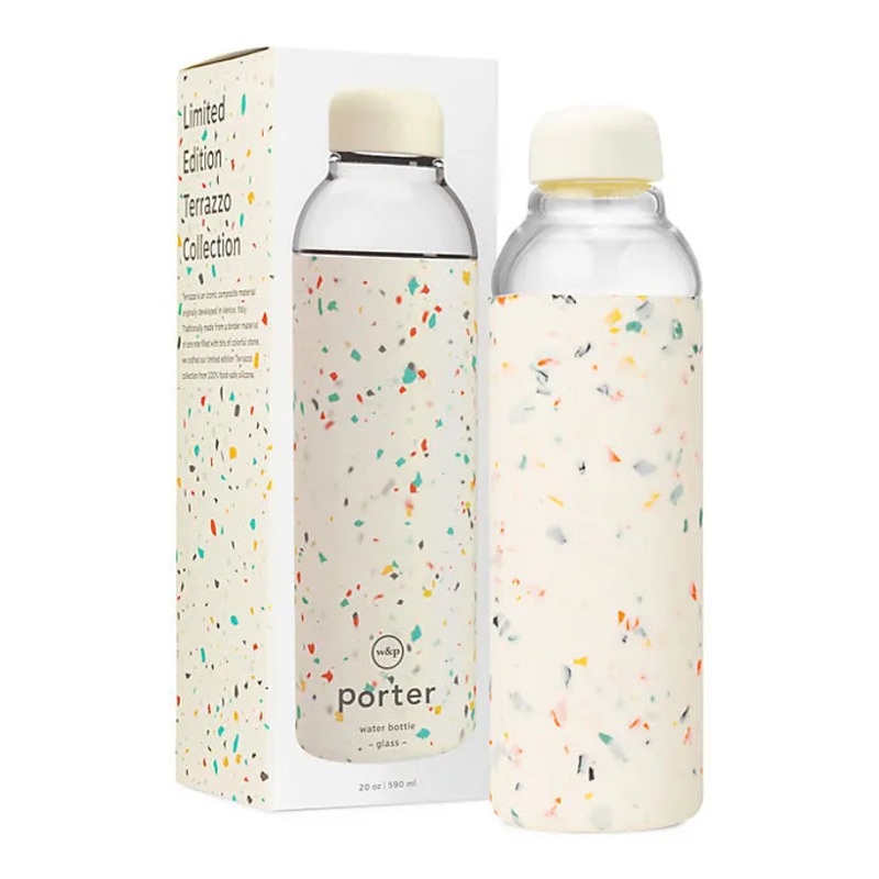 Porter Water Bottle – Terrazzo Cream
