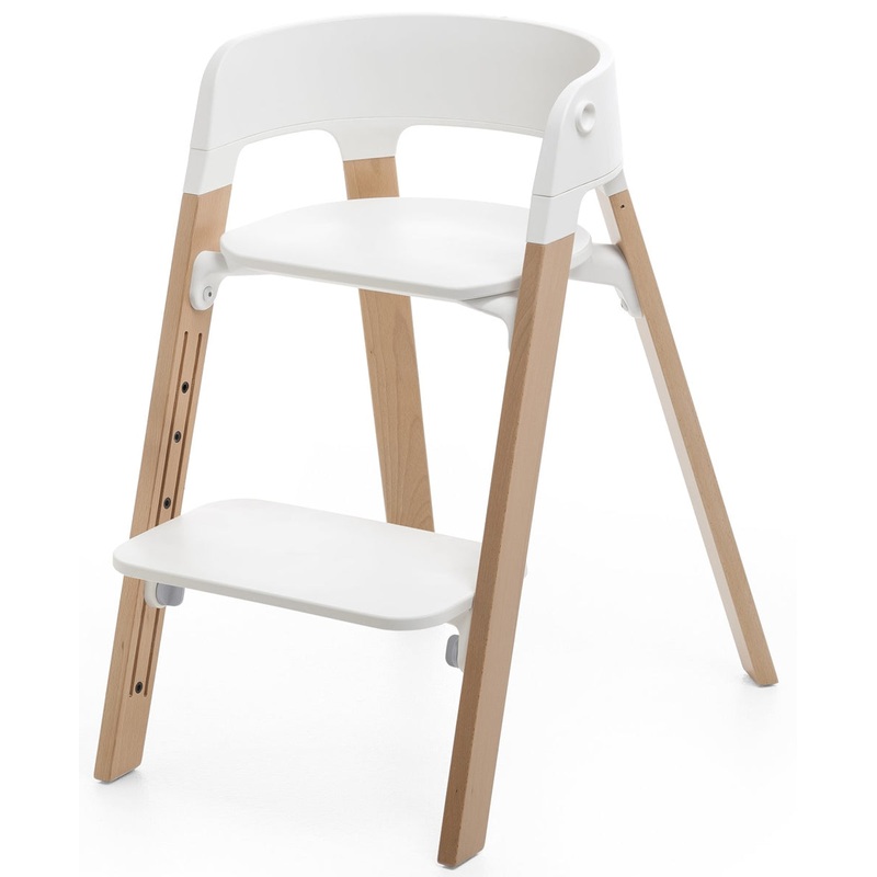 Stokke Steps Chair – White/Natural