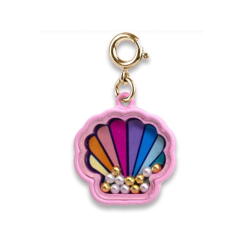 Charm It Gold Shell Shaker Charm