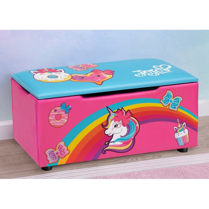 JoJo Siwa Upholstered Storage Bench for Kids