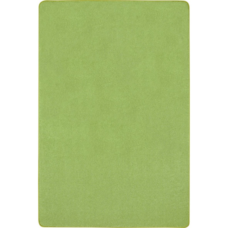 Just Kidding 12′ x 18′ area rug in color Lime Green