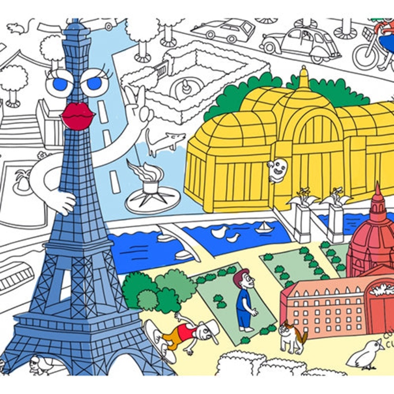 OMY Colouring Poster – Paris