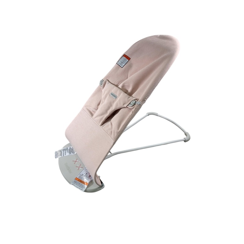 BabyBjorn Bouncer Bliss, Light Gray Frame, Light Pink Woven Melange