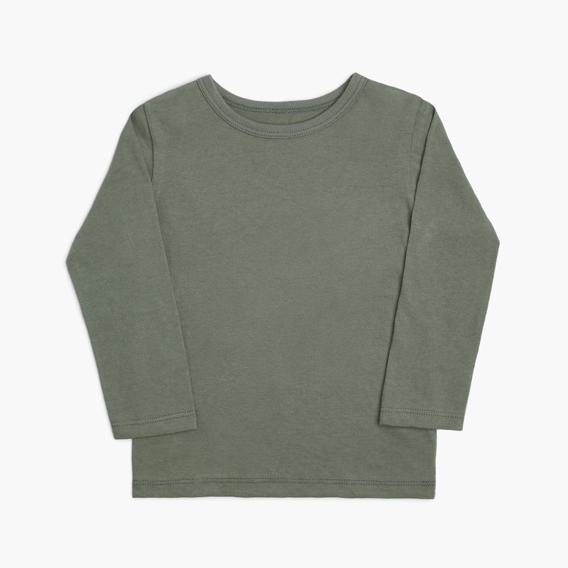 Mini Mioche – Organic Long Sleeve Cloud Tee – Thyme