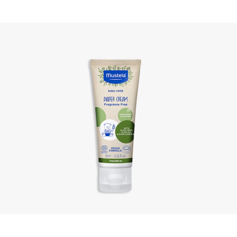 Mustela Organic Diaper Cream with Olive Oil and Aloe (75 ml)