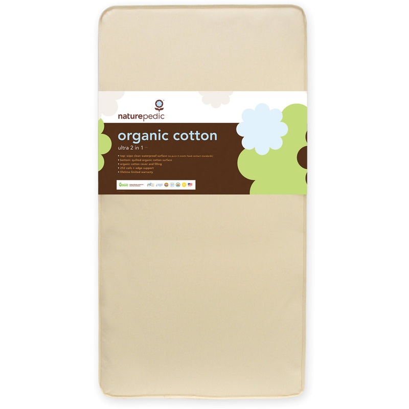 Naturepedic MC45 Combo 2 in 1 Organic Cotton Ultra Crib Mattress