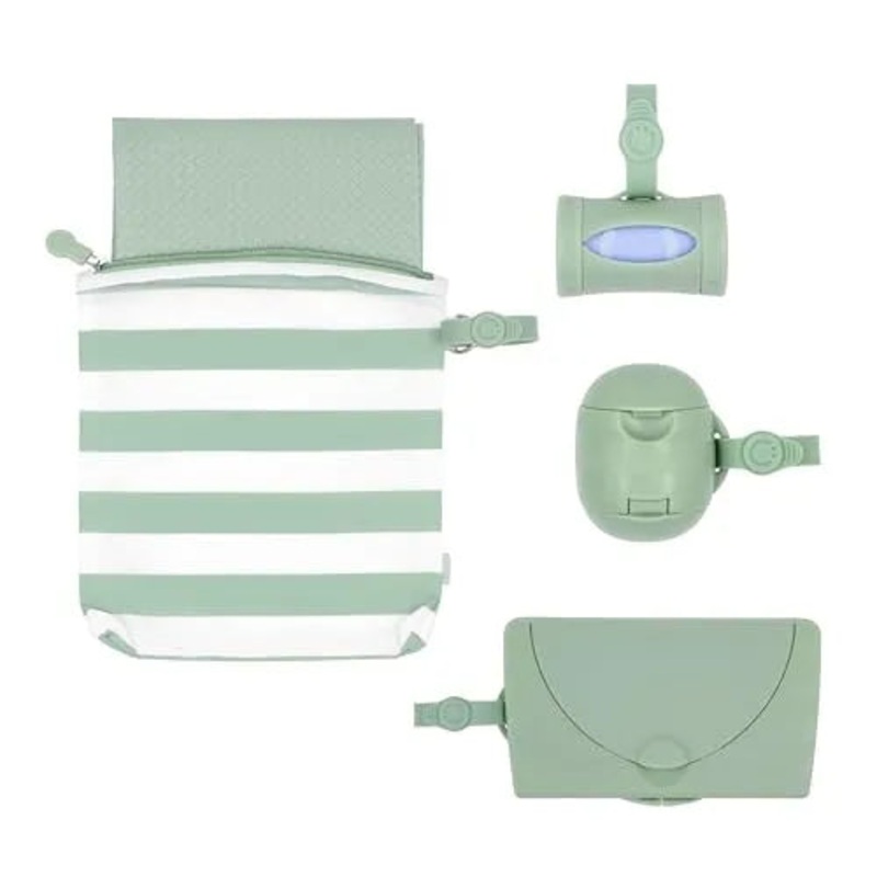 On-the-Go Diapering Gift Set – Sage