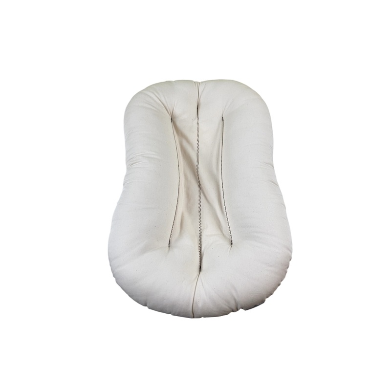 Snuggle Me Organic Sensory Infant Lounger with Cover, Natural, Petal