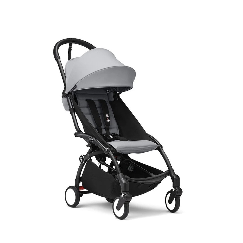 Stokke YOYO 6+ Stroller – Black Frame/Stone Fabric
