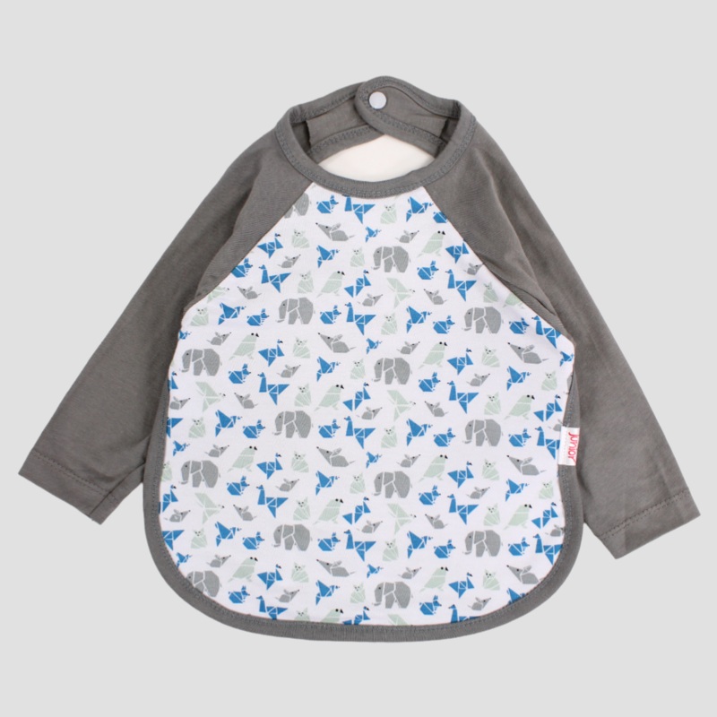 Baby Animals Long-Sleeved Bib