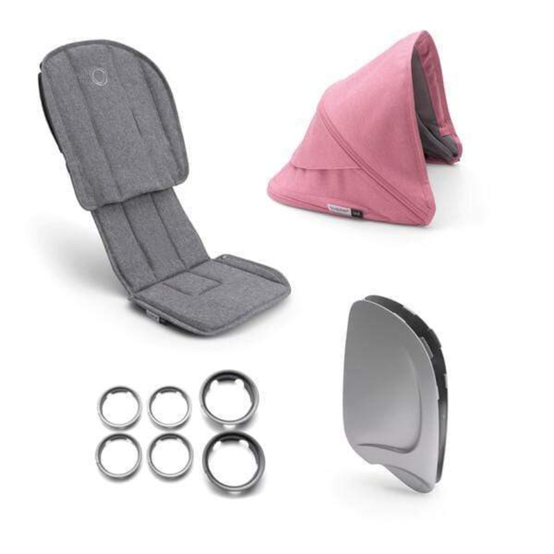 Bugaboo Ant Style Set Complete Grey Melange/Pink Melange