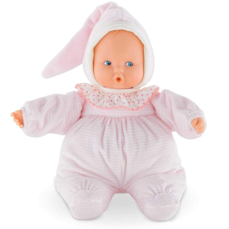 Corolle Babicorolle Pillow Soft 11″ Babipouce Doll – Pink Striped
